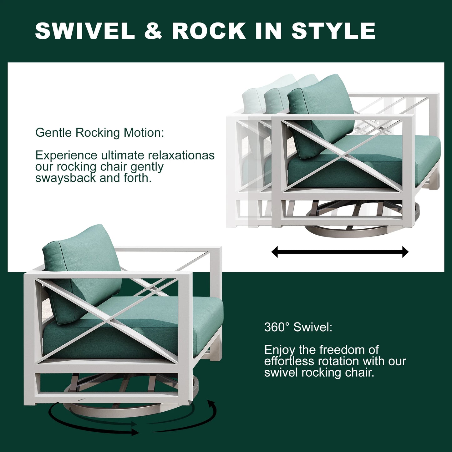 Outdoor Aluminum Sectional Set