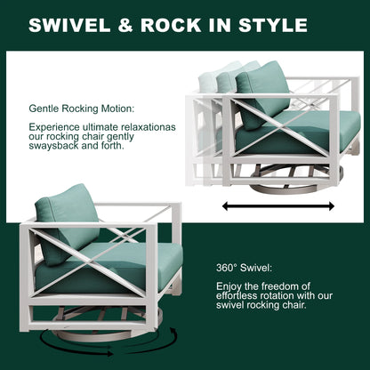 Outdoor Aluminum Sectional Set
