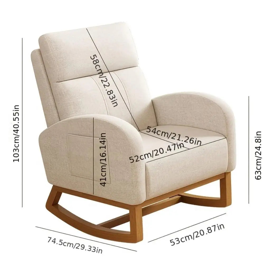High Back Rocking Accent Chair