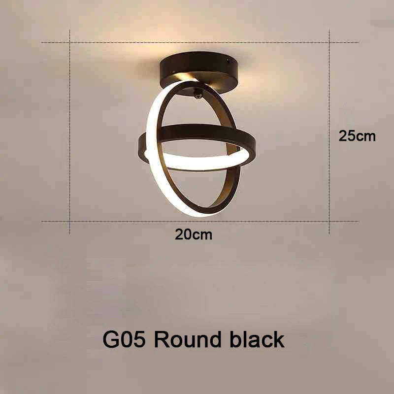 Creative Double Ring LED Ceiling Lamp