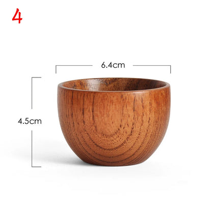 Wooden Big Belly Handmade Natural Spruce Wood Cups