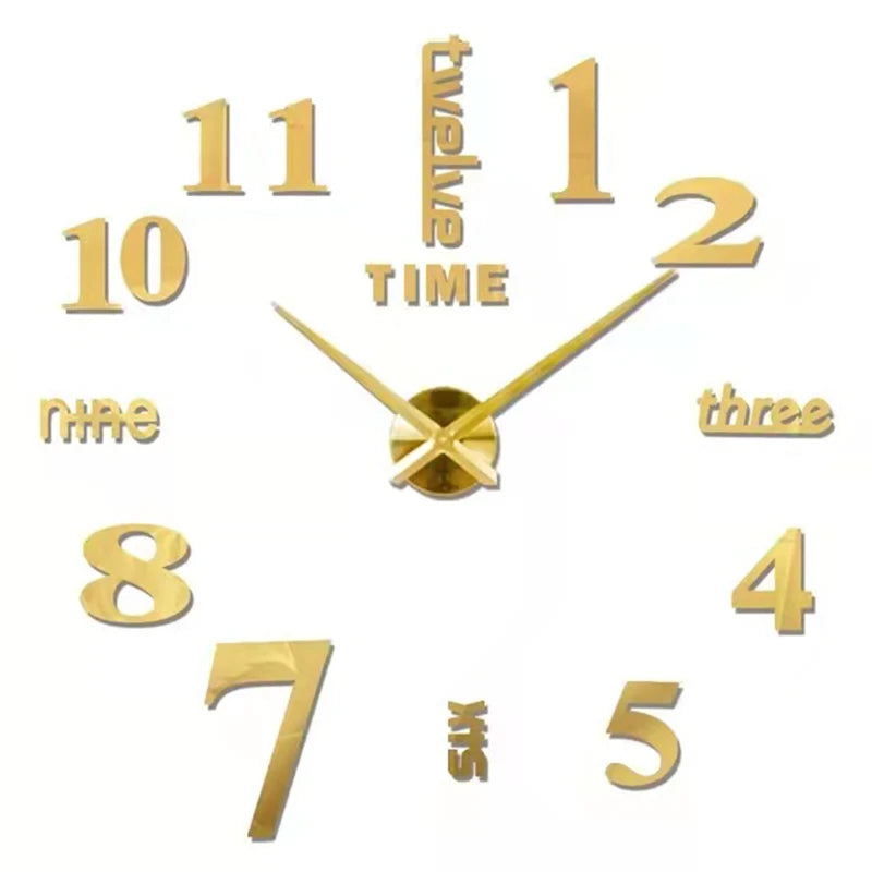Modern 3D DIY Wall Clock