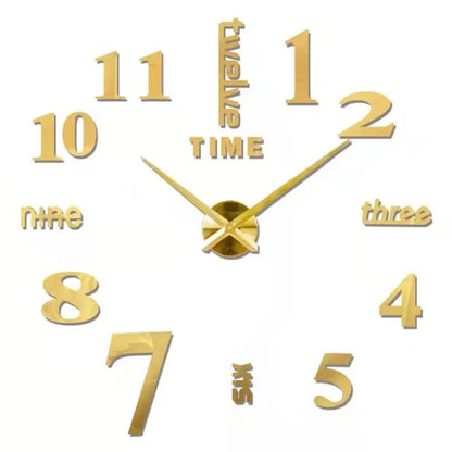 Modern 3D DIY Wall Clock