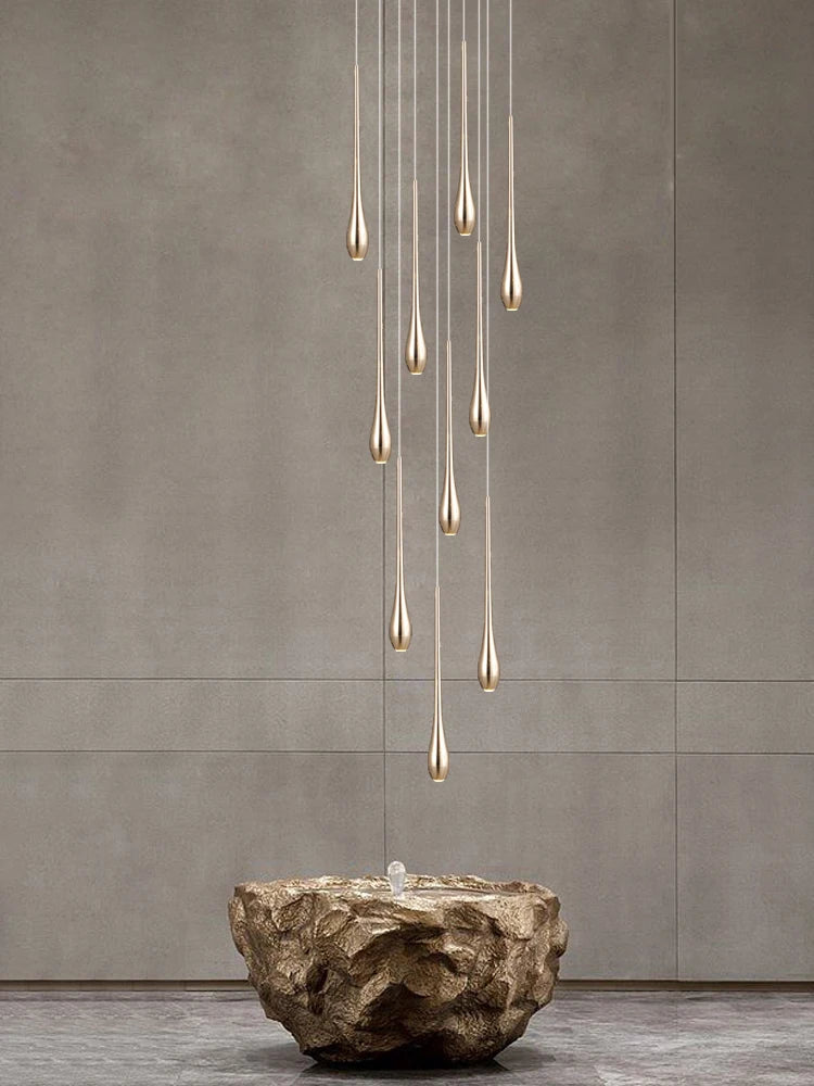 Nordic LED Staircase Pendant Chandelier