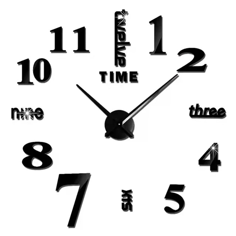 Modern 3D DIY Wall Clock