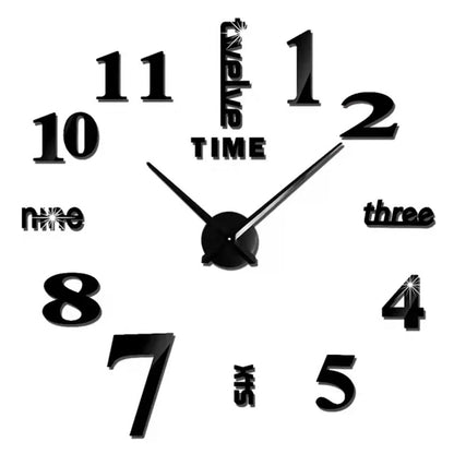 Modern 3D DIY Wall Clock