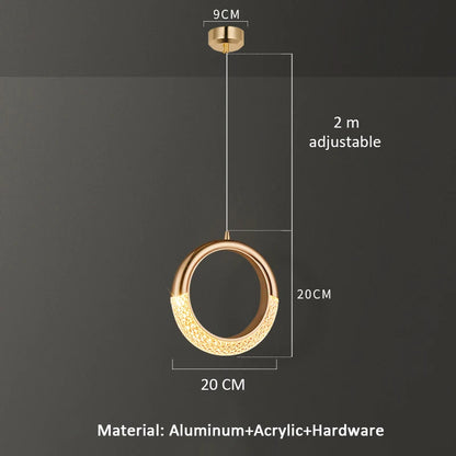 Light Luxury Bedroom Bedside Small Pendant