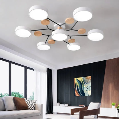 3-Color LED Ceiling Chandelier for Home