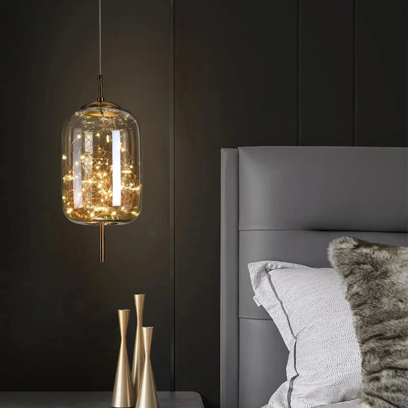 Modern Glass LED Pendant Ceiling Light