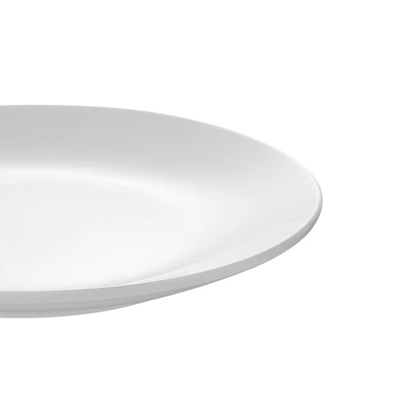 12PCS White Stoneware Dinnerware Set