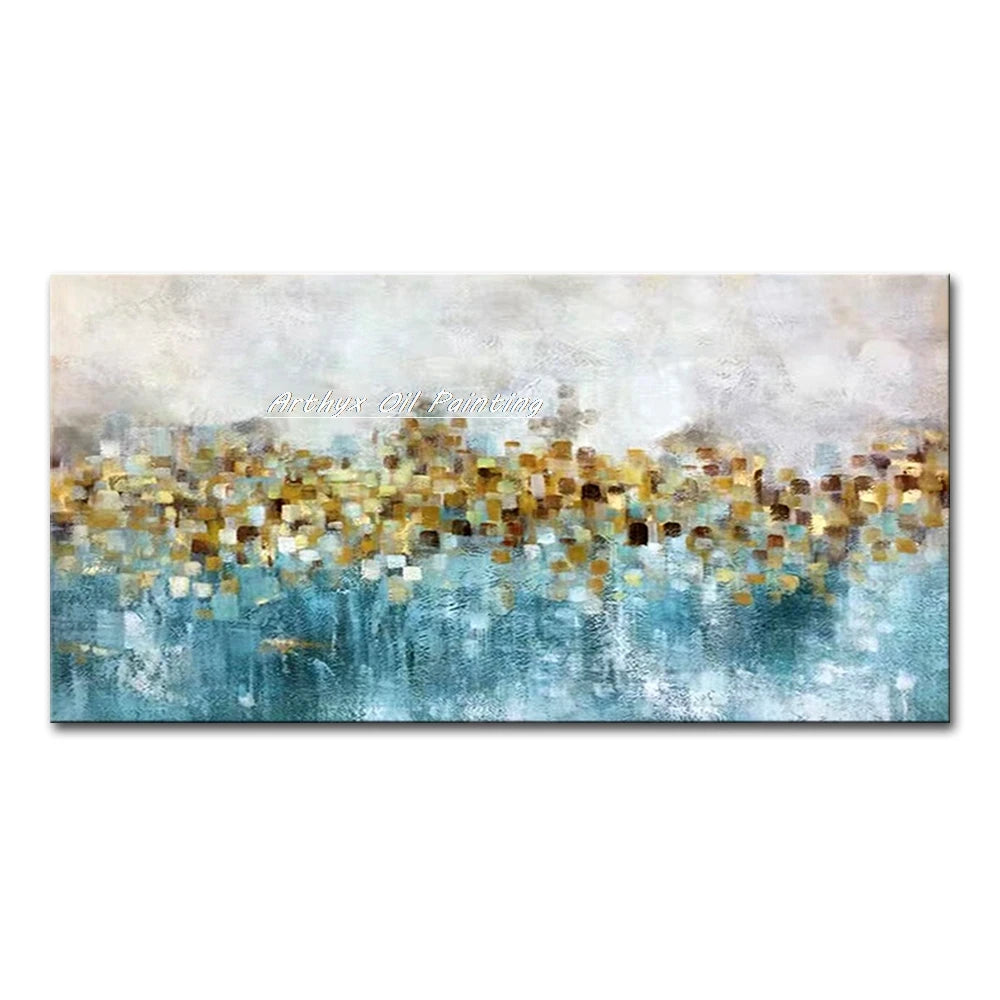 Large Abstract Tree Oil Painting on Canvas