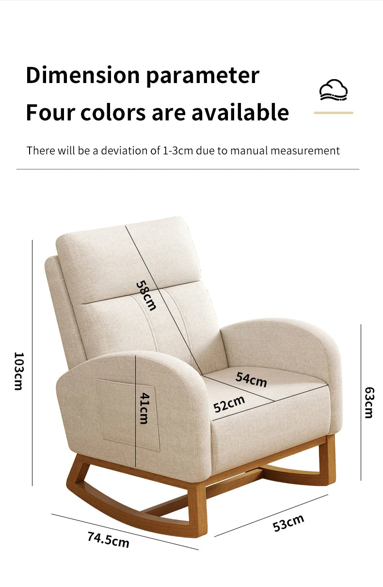 High Back Rocking Accent Chair