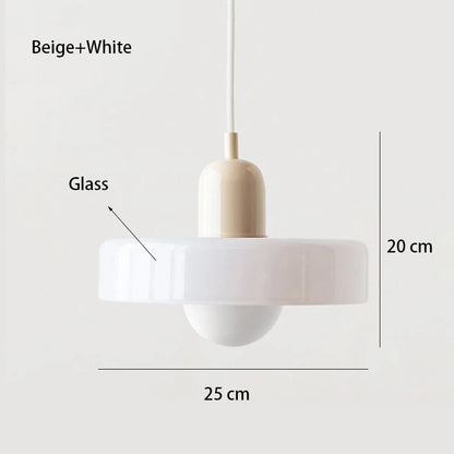 Modern Bauhaus Glass Pendant Light