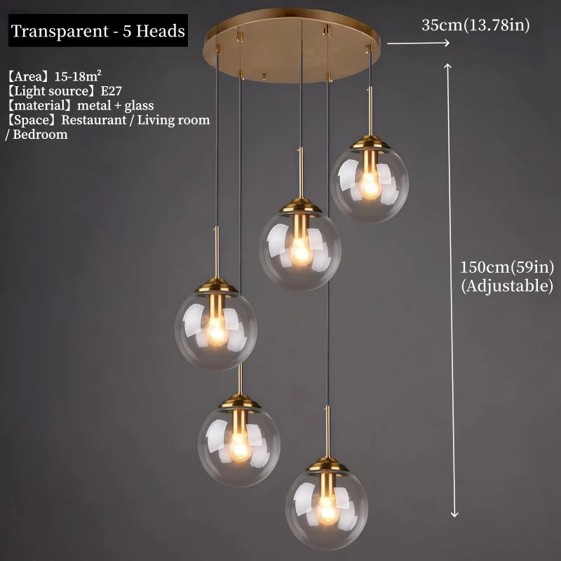 Luxury Glass Pendant Light for Home