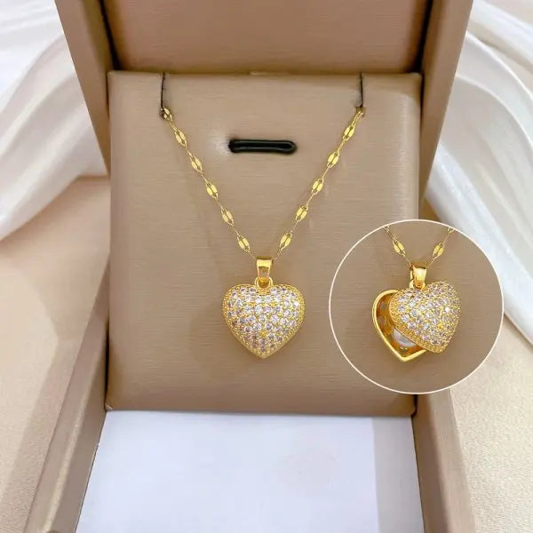 Micro Inlaid Zircon Butterfly Necklace