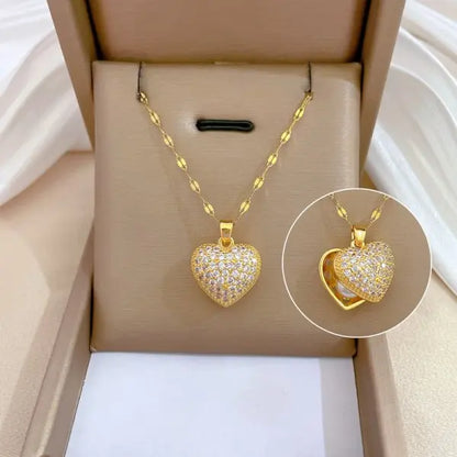 Micro Inlaid Zircon Butterfly Necklace