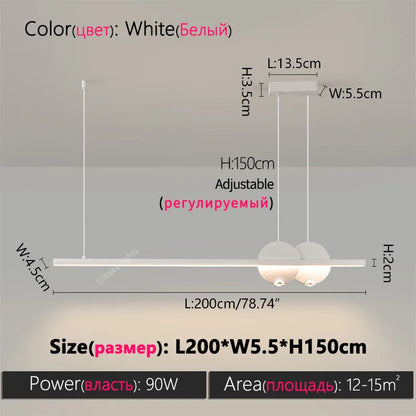 Minimalist LED Dining Room Pendant Light