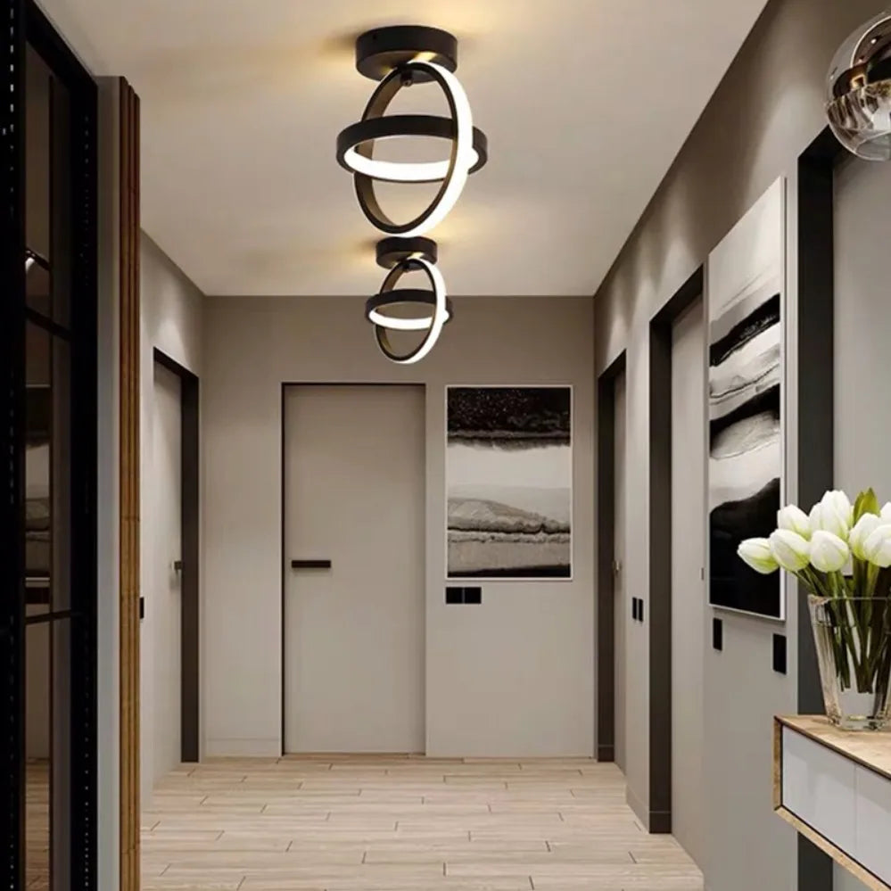 Creative Double Ring LED Ceiling Lamp