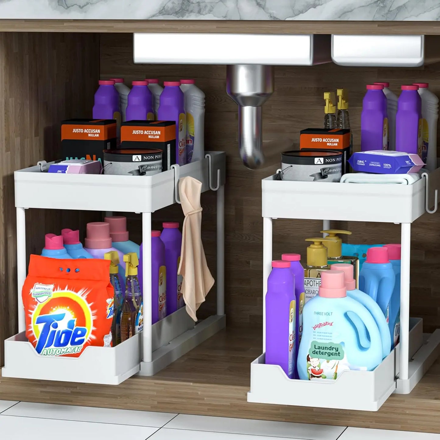 Double-Tier Under Sink Storage Rack