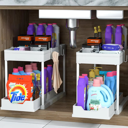 Double-Tier Under Sink Storage Rack