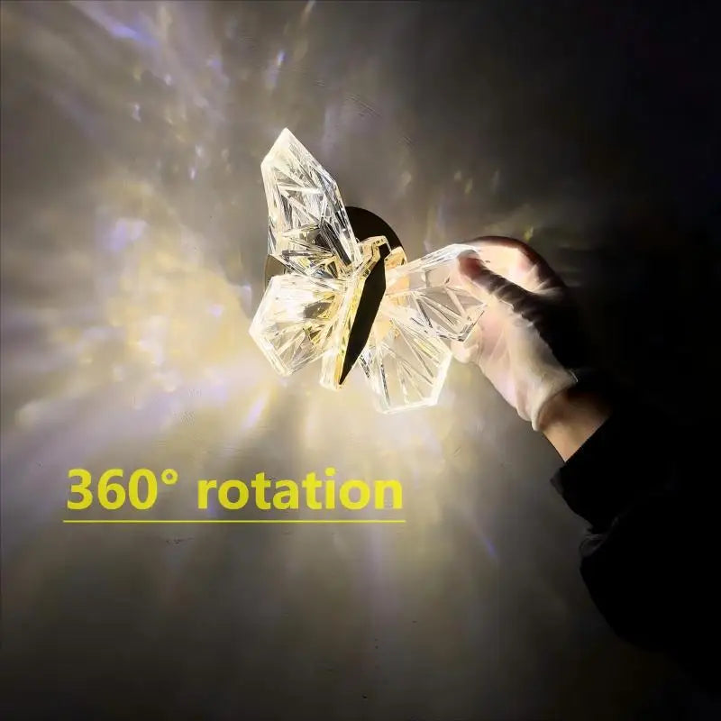 Butterfly Wall Lamp 360° Rotation Creative