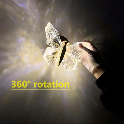 Butterfly Wall Lamp 360° Rotation Creative
