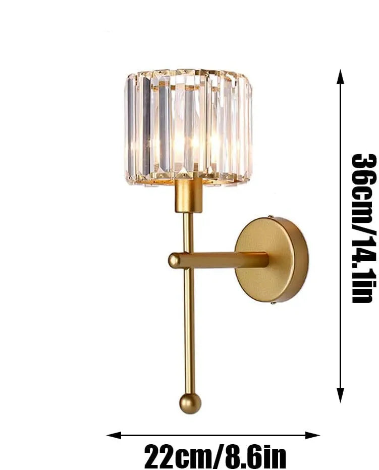 Luxury Crystal Rechargeable LED Wall Light