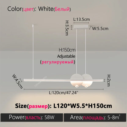 Minimalist LED Dining Room Pendant Light