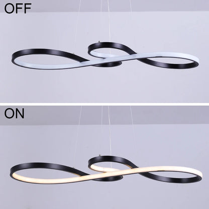 Chandelier Pendant Light Acrylic Note Dimmable Led Ceiling Lamp