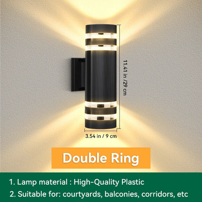 Modern Outdoor Waterproof Square Wall Lamp (E27)