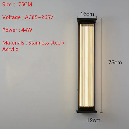 Minimalist LED WALL Light Outdoor Waterproof