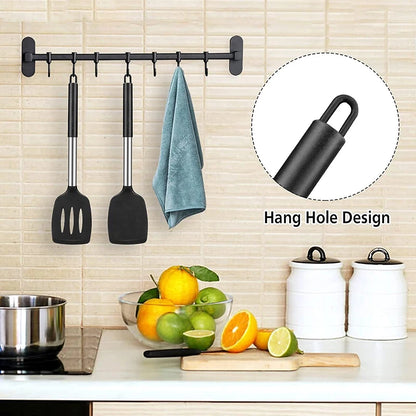 2PCS Nonstick Silicone Cooking Spatulas