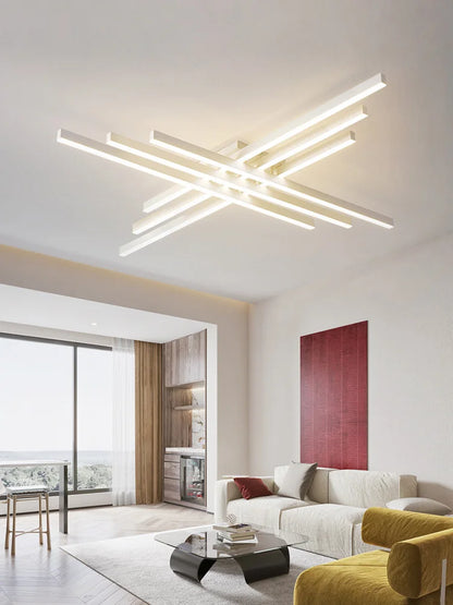 Black Nordic LED Ceiling Chandelier