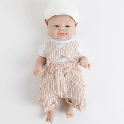 IVITA 14inch 1.65kg 100% Silicone Bebe Reborn Doll Soft Lifelike Baby DIY Blank Handmade Toys Realistic Girl Baby Dolls for Children  Adult Christmas Collectors Gift