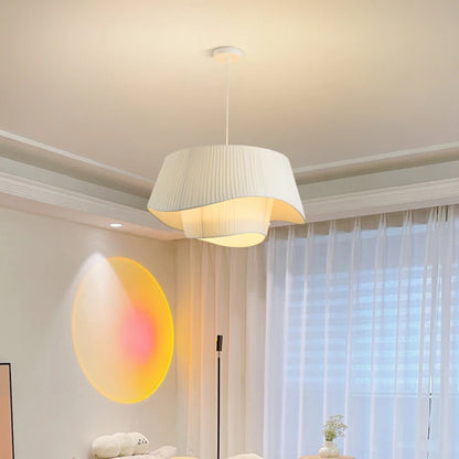 Nordic Cream Fabric Pendant Chandelier