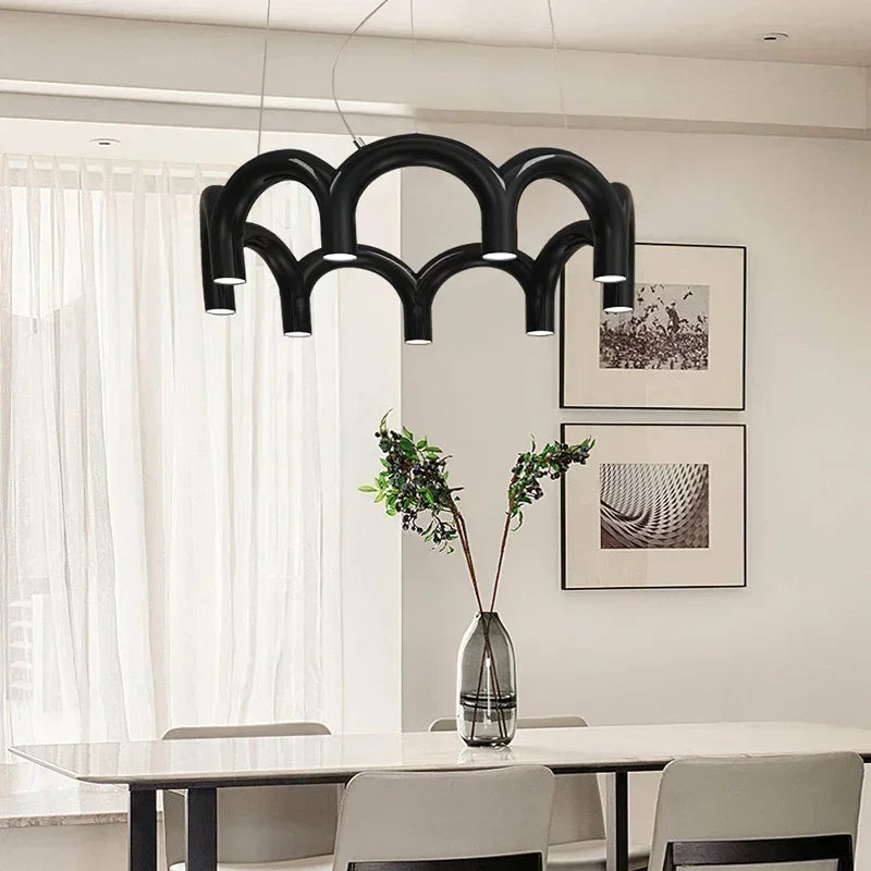 Macaron Arch LED Chandelier Pendant Light