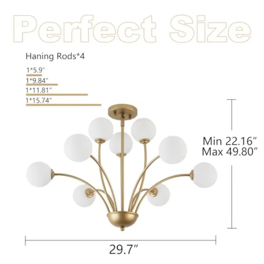 29.7" Modern Farmhouse Chandelier