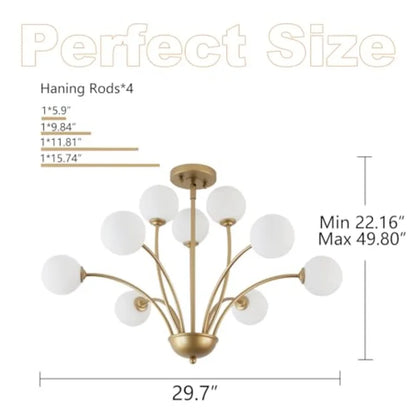 29.7" Modern Farmhouse Chandelier