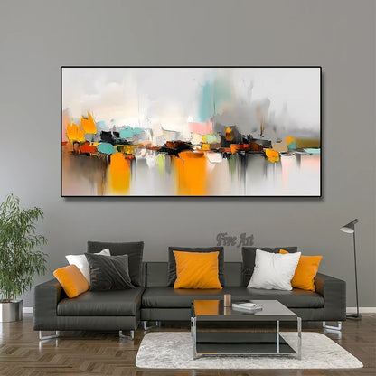 Hand-Painted Abstract Oil Canvas Art