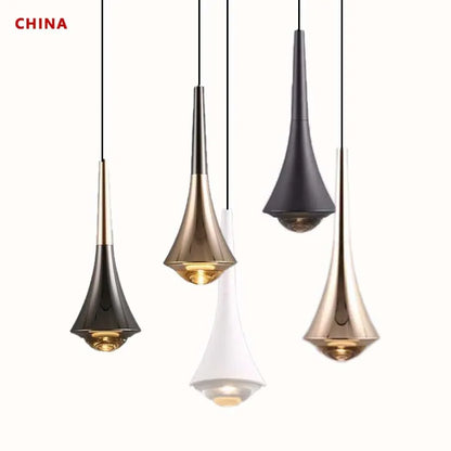 LED bedside chandelier Full spectrum adjustable adjustable small chandelier Bedroom bar restaurant modern simple cable light