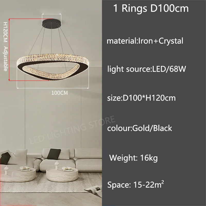 Modern Luxury Pendant Chandelier for Living Room