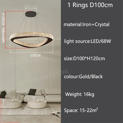 Modern Luxury Pendant Chandelier for Living Room