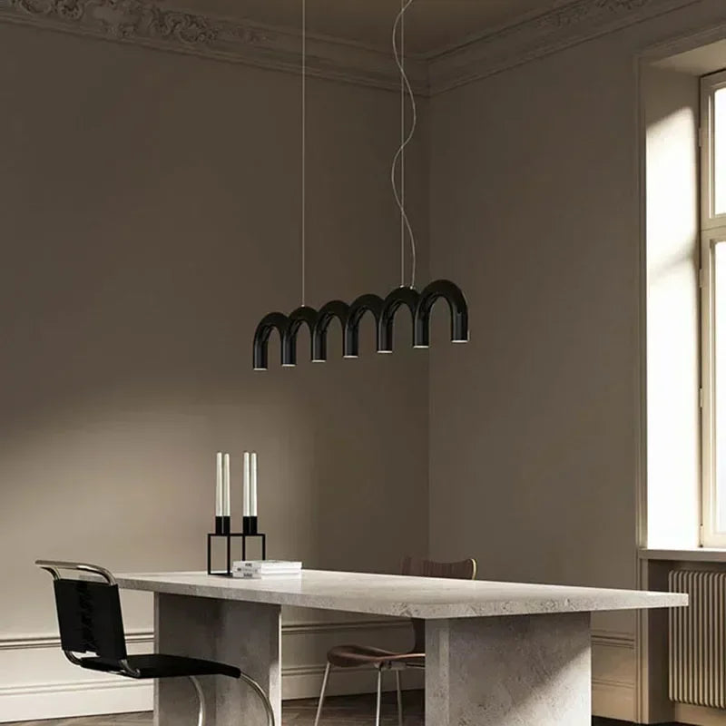 Macaron Arch LED Chandelier Pendant Light