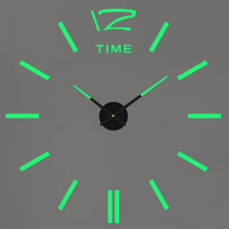3D DIY Luminous Wall Clock