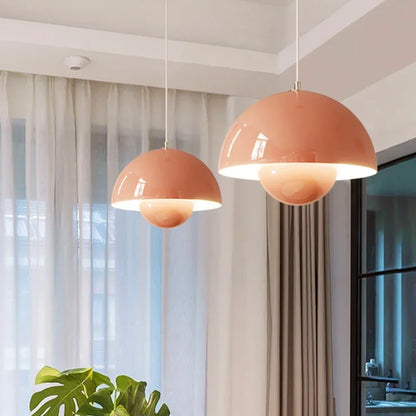 Nordic Macaron LED Mushroom Pendant Light