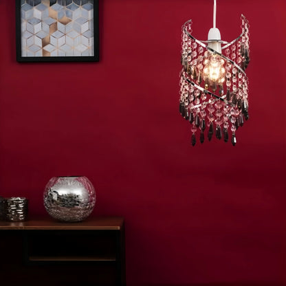 Smoked Tiered Spiral Chandelier Ceiling Pendant Light