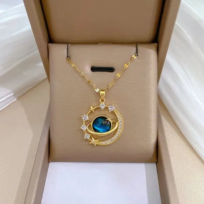 Micro Inlaid Zircon Butterfly Necklace