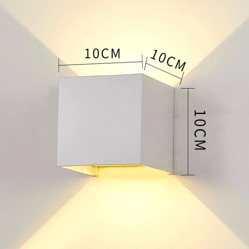 IP65 LED waterproof wall lamp 6W 12W indoor and outdoor