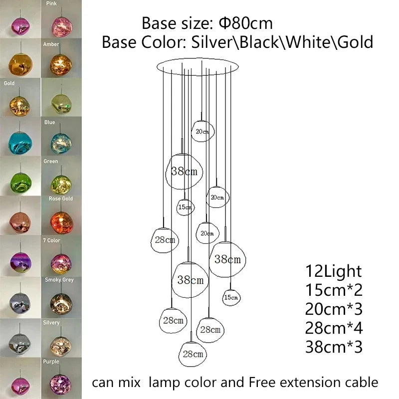 Modern Lava LED Pendant Lamp