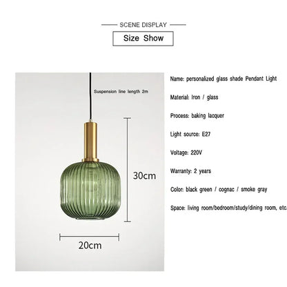 Modern Nordic Glass Pendant Light